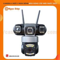 Trang chủ 72 Camera Yoosee 4 Mắt 3 Màn Hình Kép PRO MAX - Mẫu mã mới nhất 2025 - Độ phân giải Full HD 3 góc quay góc rộng - Xem đêm có màu, đàm thoại 2 chiều